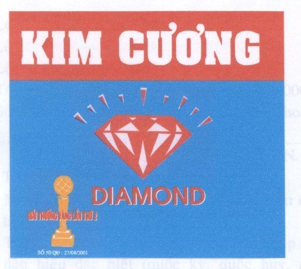 Mẫu nhãn hiệu KIM Cương DIAMOND GIAI THUONG VANG LAN THU 2