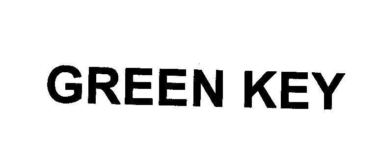 Mẫu nhãn hiệu GREEN KEY