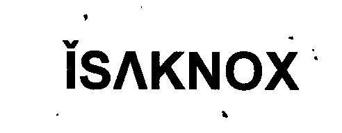 Mẫu nhãn hiệu ISAKNOX