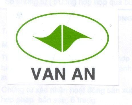Mẫu nhãn hiệu VAN AN