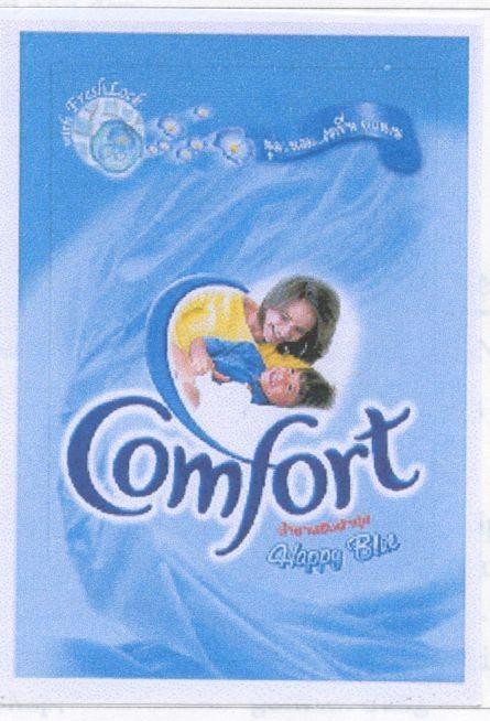 Mẫu nhãn hiệu COMFORT HAPPY BLUE WITH FRESHLOCK