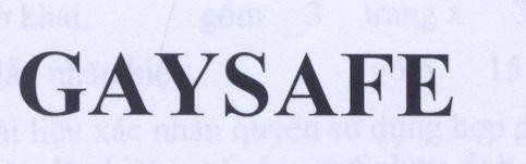 Mẫu nhãn hiệu GAYSAFE