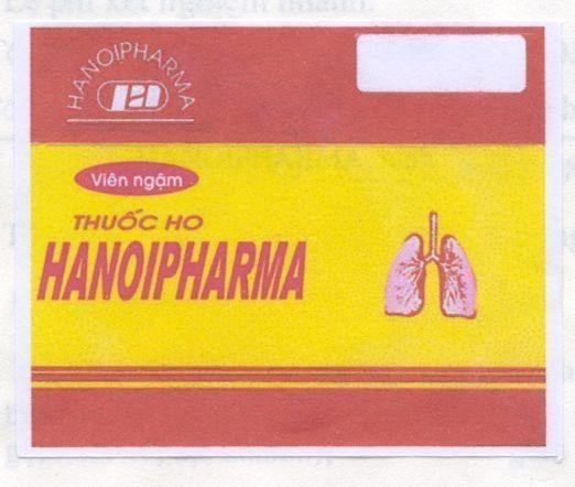 Mẫu nhãn hiệu Thuốc Ho PMHN PM HN PA HANOIPHARMA VIÊN ngậm