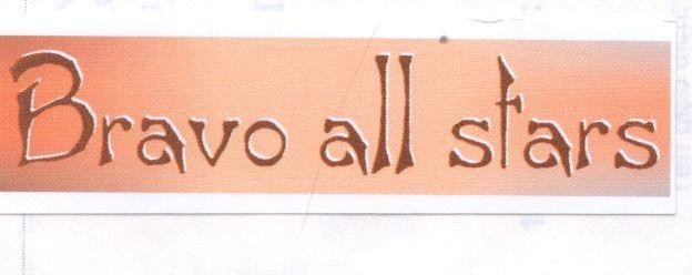 Mẫu nhãn hiệu BRAVO ALL STARS