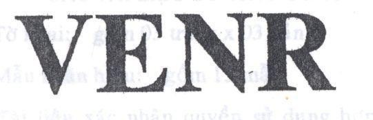 Mẫu nhãn hiệu VENR