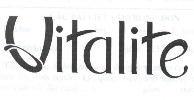 Mẫu nhãn hiệu VITALITE