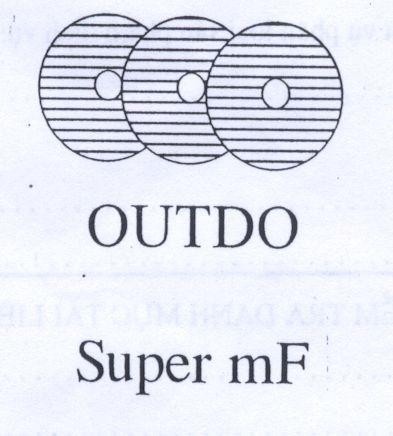 Mẫu nhãn hiệu OUTDO SUPER mF