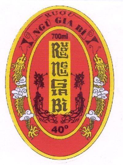 Mẫu nhãn hiệu RượU NGũ GIA Bì