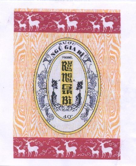 Mẫu nhãn hiệu RượU Ngũ GIA Bì