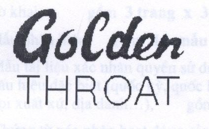 Mẫu nhãn hiệu GOLDEN THROAT