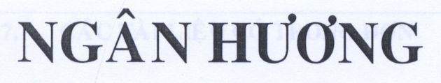 Mẫu nhãn hiệu Ngân Hương