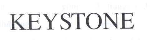 Mẫu nhãn hiệu KEYSTONE