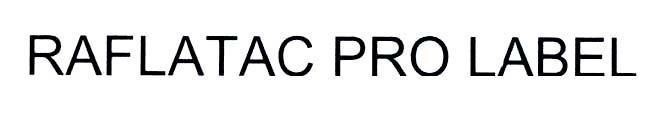 Mẫu nhãn hiệu RAFLATAC PRO LABEL