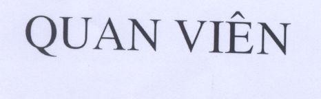 Mẫu nhãn hiệu Quan Viên