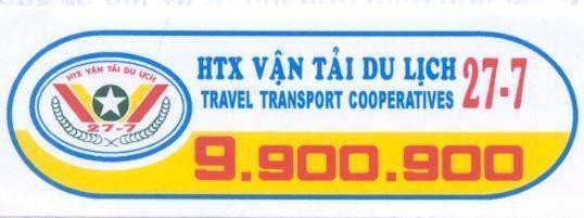 Mẫu nhãn hiệu HTX vận tải du lịch 27-7 9.900.900 TRAVEL TRANSPORT COOPERATIVES