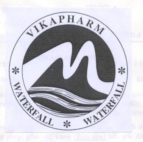 Mẫu nhãn hiệu VIKAPHARM WATERFALL