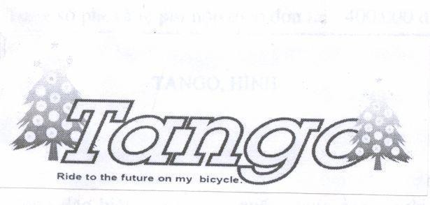 Mẫu nhãn hiệu TANGO RIDE TO THE FUTURE ON MY BICYCLE