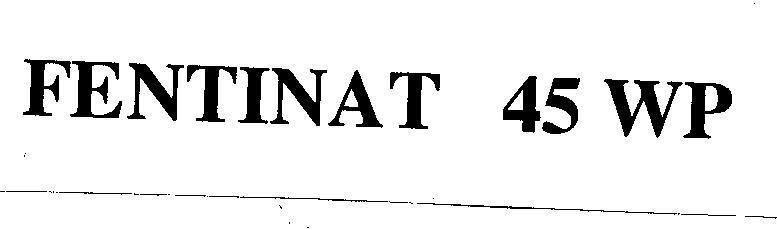 Mẫu nhãn hiệu FENTINAT 45 WP