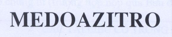 Mẫu nhãn hiệu MEDOAZITRO