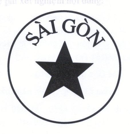 Mẫu nhãn hiệu Sài Gòn