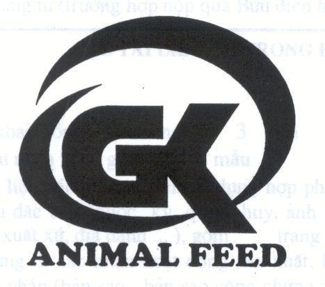 Mẫu nhãn hiệu GK ANIMAL FEED