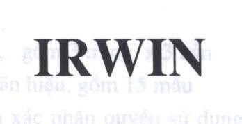 Mẫu nhãn hiệu IRWIN