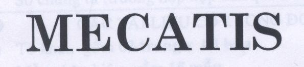 Mẫu nhãn hiệu MECATIS