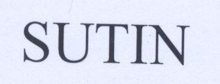 Mẫu nhãn hiệu SUTIN