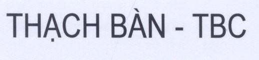 Mẫu nhãn hiệu Thạch Bàn - TBC