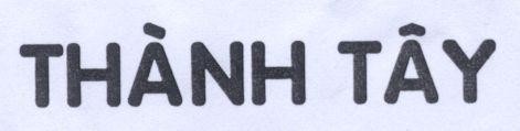 Mẫu nhãn hiệu Thành Tây