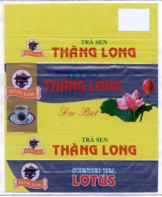 Mẫu nhãn hiệu Trà sen Thăng Long SCENTED TEA LOTUS DAC BIET