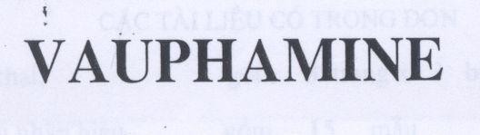 Mẫu nhãn hiệu VAUPHAMINE
