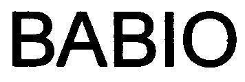 Mẫu nhãn hiệu BABIO
