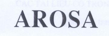 Mẫu nhãn hiệu AROSA
