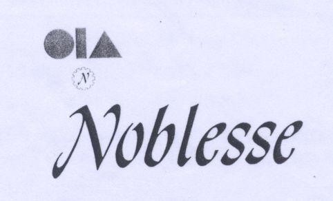 Mẫu nhãn hiệu OIA N NOBLESSE