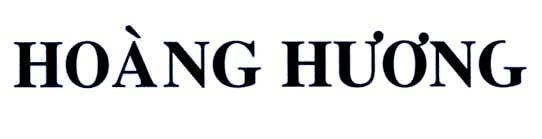 Mẫu nhãn hiệu Hoàng Hương