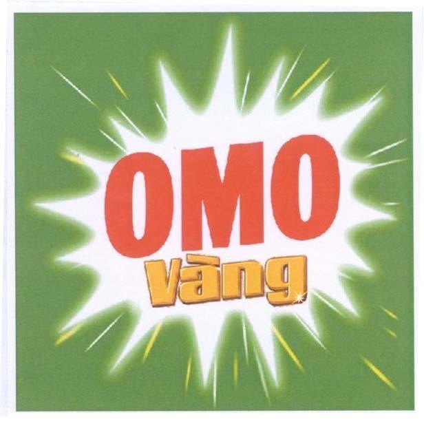 Mẫu nhãn hiệu OMO Vàng