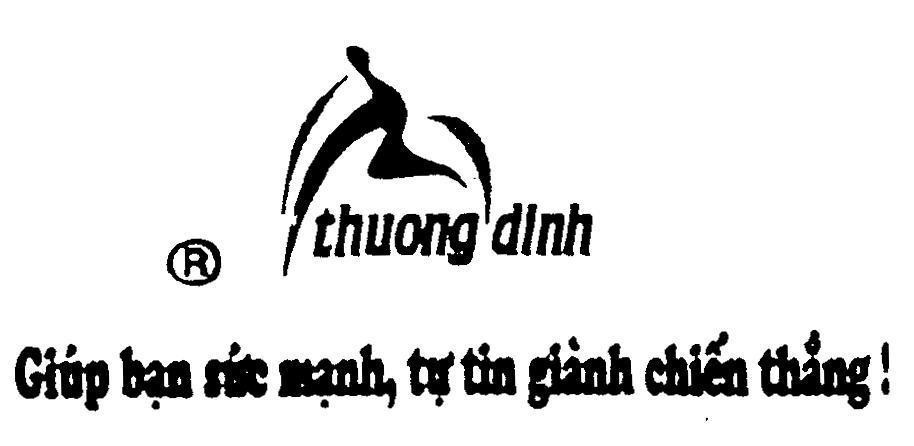 Mẫu nhãn hiệu THUONG DINH giúp bạn sức mạnh, tự tin giành chiến thắng