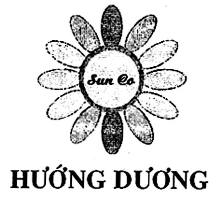 Mẫu nhãn hiệu SUN CO HƯớNG DƯƠNG