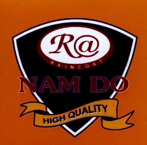 Mẫu nhãn hiệu NAM DO RA R@ RAINCOAT HIGH QUALITY