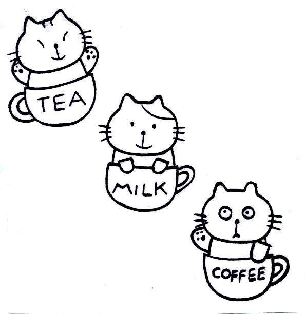 Mẫu nhãn hiệu TEA MILK COFFEE
