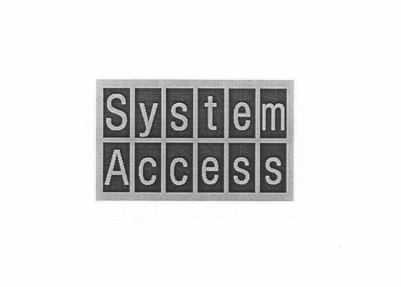 Mẫu nhãn hiệu SYSTEM ACCESS