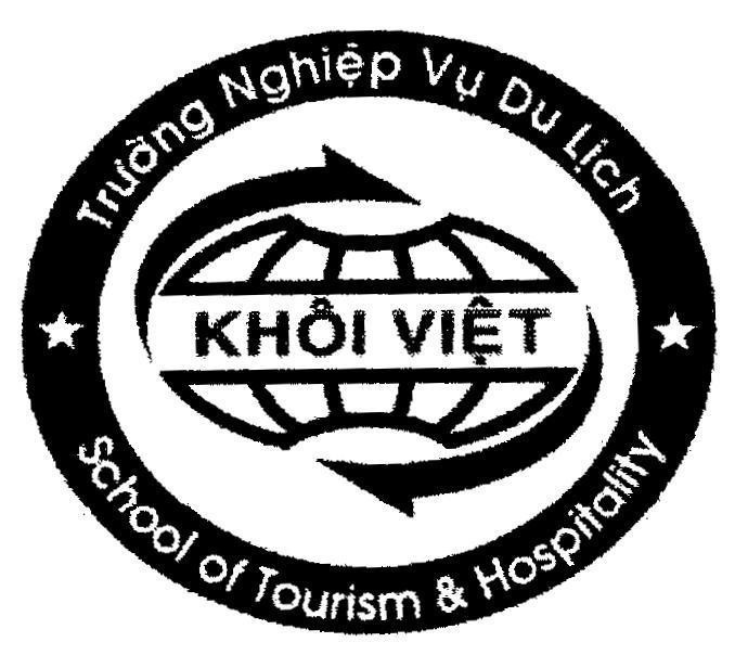 Mẫu nhãn hiệu Khôi Việt Trường Nghiệp Vụ Du Lịch SCHOOL OF TOURISM HOSPITALITY