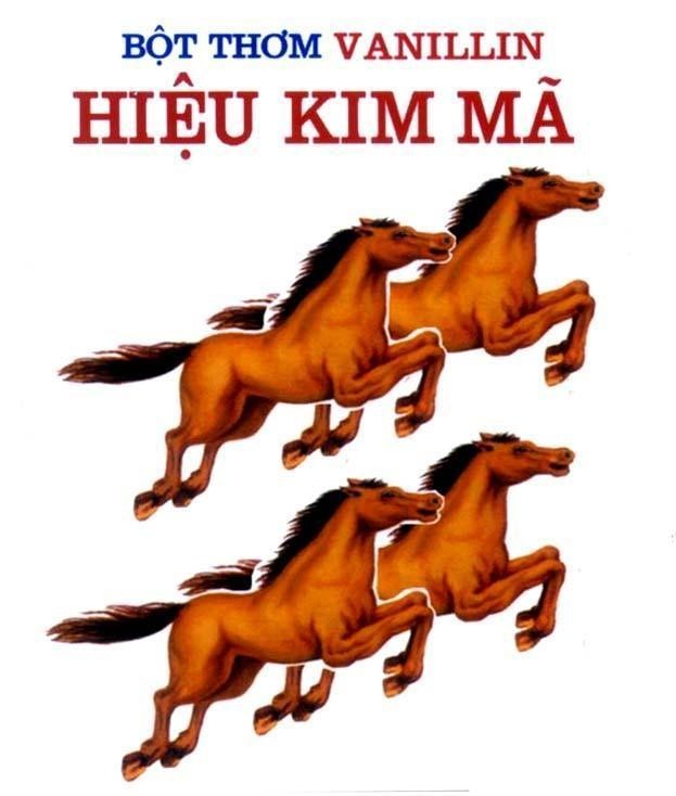 Mẫu nhãn hiệu KIM Mã Bột Thơm VANILLIN Hiệu
