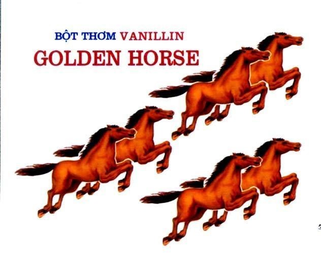 Mẫu nhãn hiệu GOLDEN HORSE Bột Thơm VANILLIN