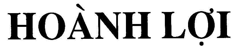 Mẫu nhãn hiệu Hoành Lợi