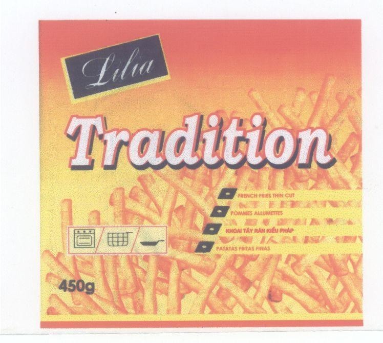 Mẫu nhãn hiệu LILIA TRADITION 450G