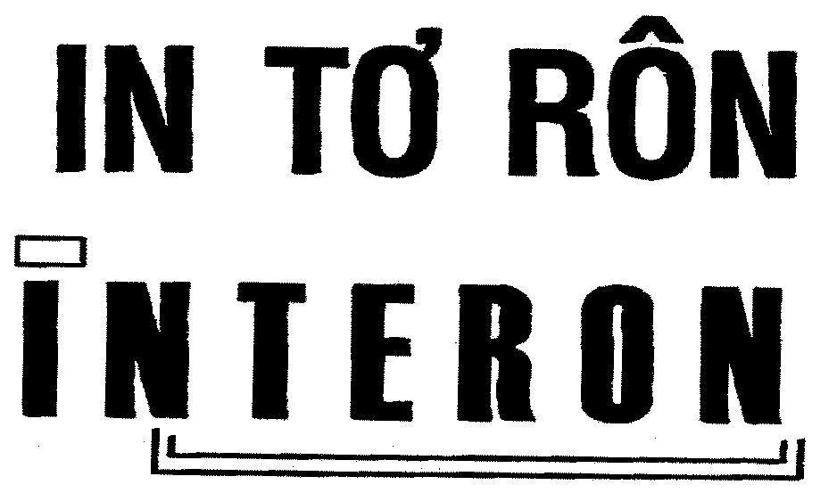 Mẫu nhãn hiệu IN TƠ RÔN INTERON