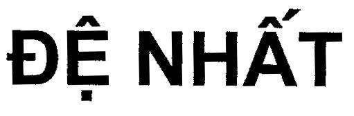 Mẫu nhãn hiệu Đệ Nhất