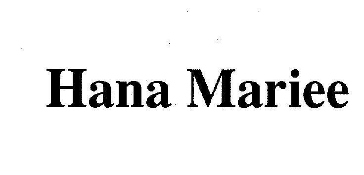 Mẫu nhãn hiệu HANA MARIEE
